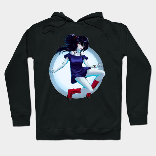 Marceline In the Moon Hoodie by rafafloresart